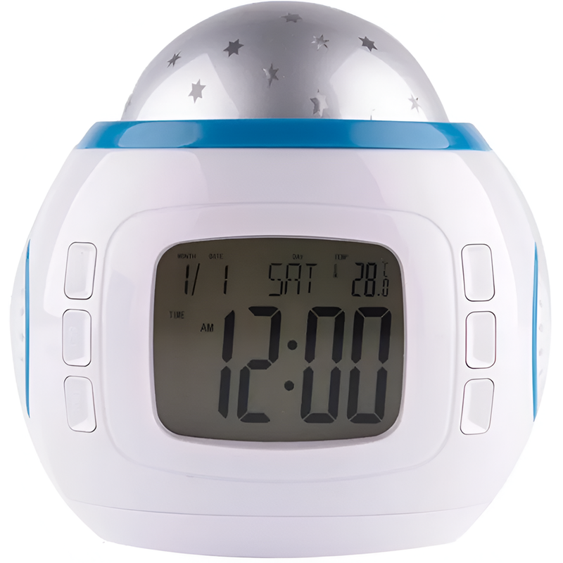 Ψηφιακό Επιτραπέζιο Ρολόι Ξυπνητήρι ΟΕΜ Ak234 - Λευκό/Mπλε OEM