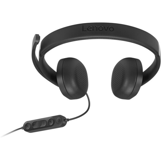 Lenovo Wired VoIP Headset 5000 Ακουστικά Κεφαλής - Μαύρο image 3