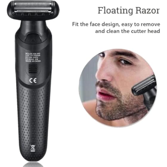 Σετ Ανδρικής Περιποίησης KEMEI KM-690 5 σε 1 για Πρόσωπο, Μαλλιά και Σώμα image 6