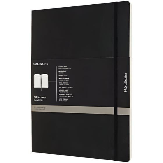 Σημειωματάριο Moleskine Pro Notebook Μαύρο (1 Τεμάχιο) image 0