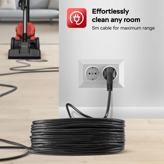 TURBOTRONIC TT-CV12700 W με Κάδο 2.5 L Κόκκινο Ηλεκτρική Σκούπα image 5