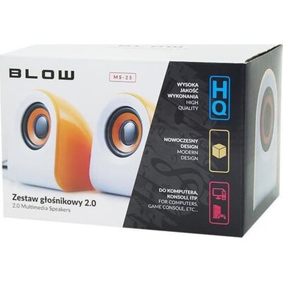 Ηχεία Υπολογιστή 2.0 Blow Ms-25 6W - White image 1