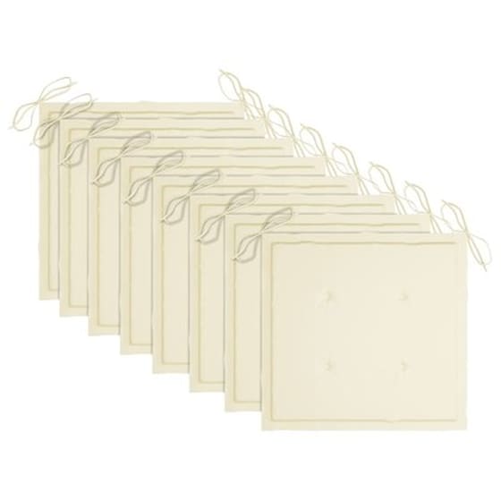 Vidaxl Καρέκλες Κήπου 8 Τεμαχίων Από Μασίφ Ξύλο Ακακίας Με Μαξιλάρια image 5