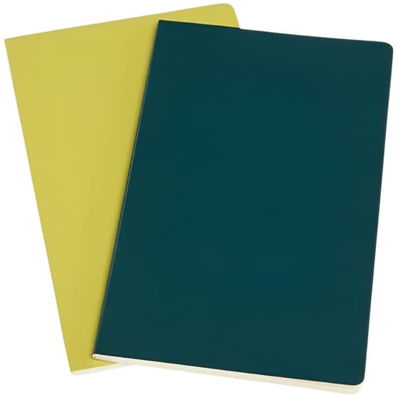 Σημειωματάριο Moleskine Plain Πράσινο Large (2 Τεμάχια) image 1