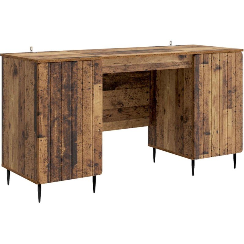 Γραφείο VidaXL από Επεξεργασμένο Ξύλο 142,5x50x75 cm - Παλιό Ξύλο
