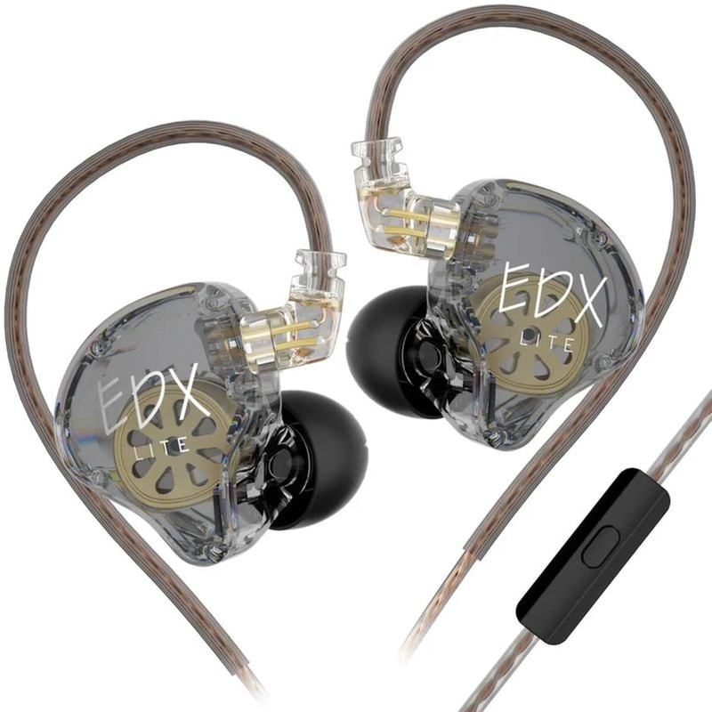 Ακουστικά Handsfree KZ EDX Lite Jack 3.5mm - Transparent Grey