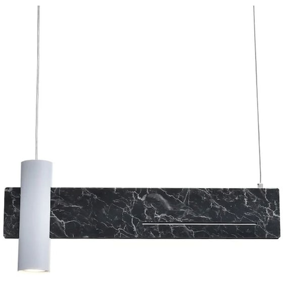 Φωτιστικό Οροφής Μονόφωτο Led Aca Linea Dcr21ledp60b Μεταλλικό - Μαύρο/Λευκό image 0