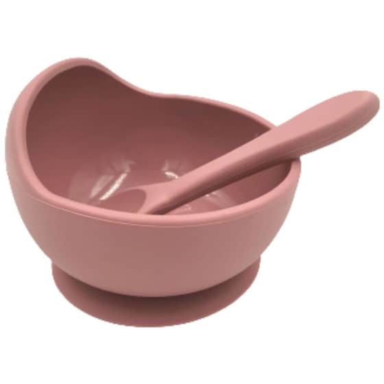 Baby In World Μπολ Σιλικόνης Με Κουταλάκι - Μωβ image 0