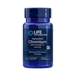 Συμπλήρωμα Διατροφής Life Extension Optimized Chromium Με Crominex 3+ 500mcg - 60 Κάψουλες