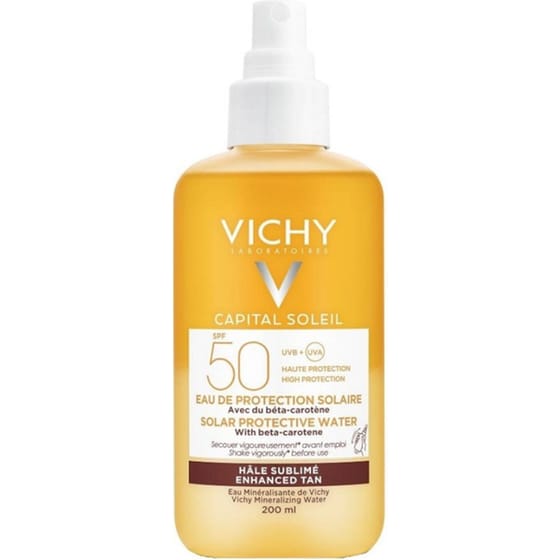 Αντηλιακό Spray Vichy Capital Soleil Protective Water Bronzing Για Σώμα SPF50 200ml image 0