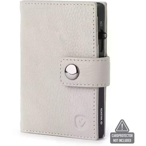 Θήκη Καρτών Valenta Leather Magsafe Off White image 2