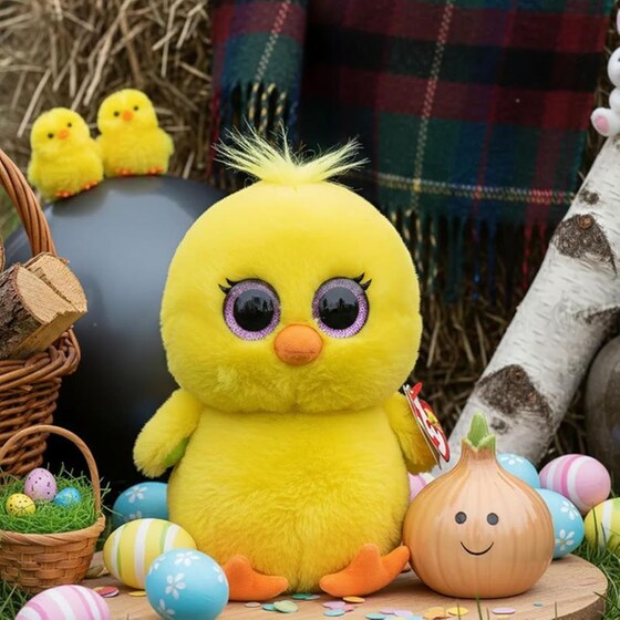Χνουδωτό Κοτοπουλάκι Beanie&nbsp;Boos&nbsp;Κίτρινο&nbsp;15cm image 4
