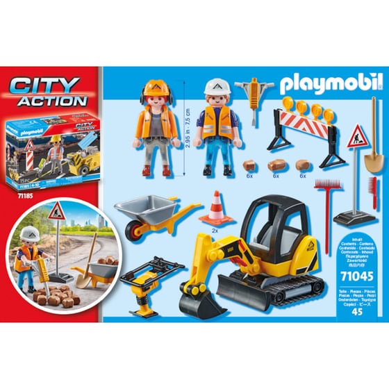 PLAYMOBIL® City Action Εργασίες οδοποιίας (71045) image 2