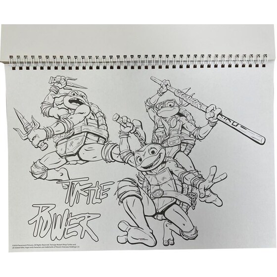 Μπλοκ Ζωγραφικής Gim 23x33 με Αυτοκόλλητα Ninja Turtles 40 Φύλλων image 4