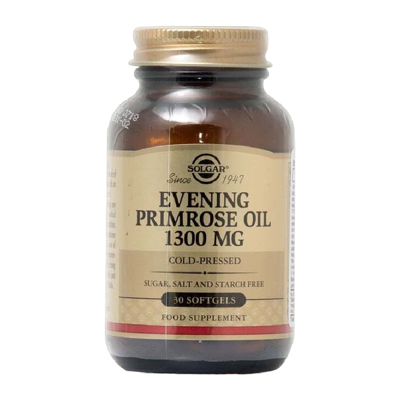 Λιπαρά Οξέα Solgar Evening Primrose Oil 1300mg - 30 κάψουλες