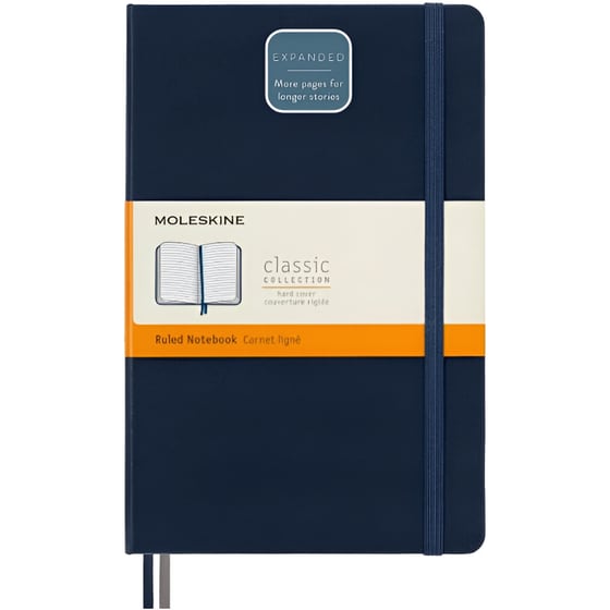 Σημειωματάριο Moleskine Expanded Version Ριγέ Shapphire Blue Large (1 Τεμάχιο) image 0