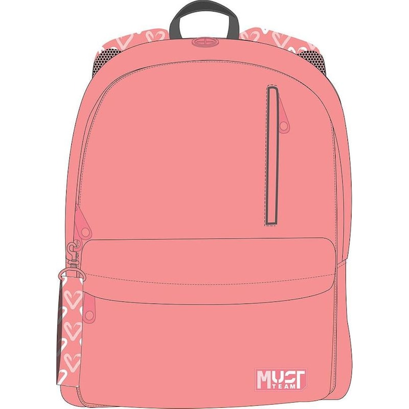 Σχολική Τσάντα Πλάτης Must Team Inspiration Pink Hearts