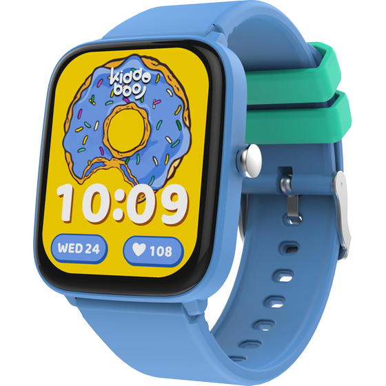 Smartwatch Kiddoboo 2.0 44mm - Blue + Black Strap image 1