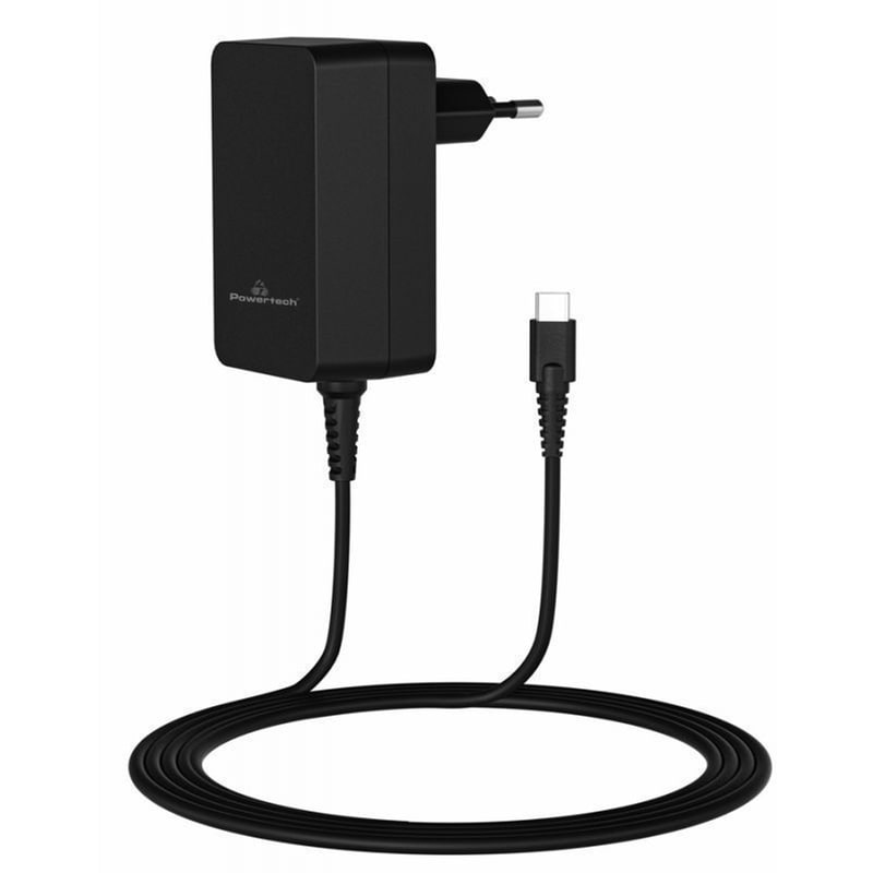 Φορτιστής POWERTECH PT-1155 Universal για laptop με υποδοχή USB-C - 45 W