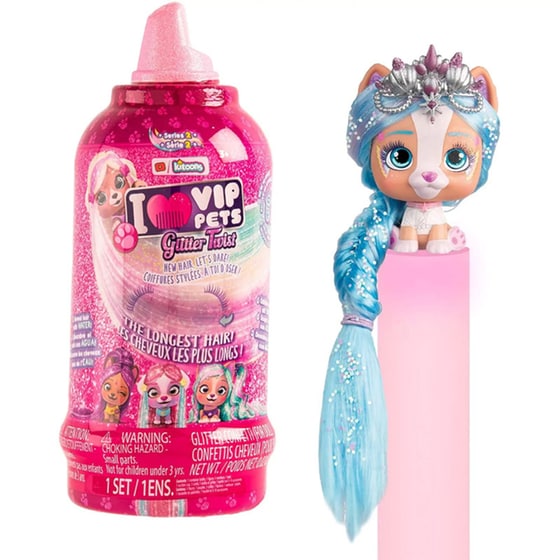 Κούκλα με Απίστευτα Μακριά Μαλλία VIP Pets Glitter Twist (12 Σχέδια) image 0