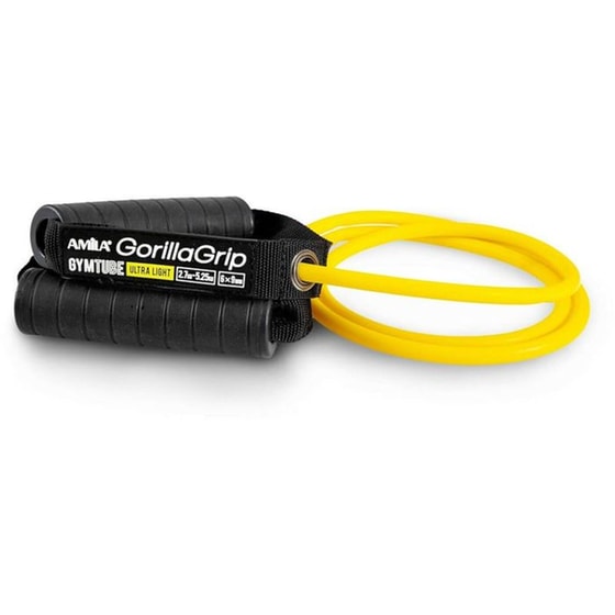 Λάστιχο Γυμναστικής Amila Gymtube Gorilla Grip Ultra Light - Κίτρινο image 0