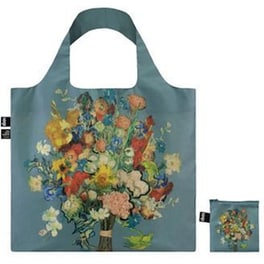 Τσάντα&nbsp;Αναδιπλούμενη Loqi Van&nbsp;Gogh&nbsp;Bouquet&nbsp;Blue&nbsp;Canvas