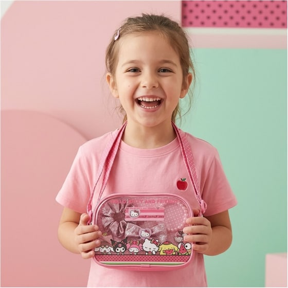 Τσαντάκι Cerda Beauty με Αξεσουάρ Hello Kitty and Friends image 4