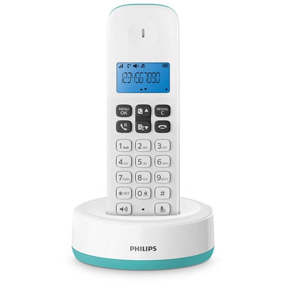 Ασύρματο Τηλέφωνο Philips D1611T/GRS - Τιρκουάζ image 0