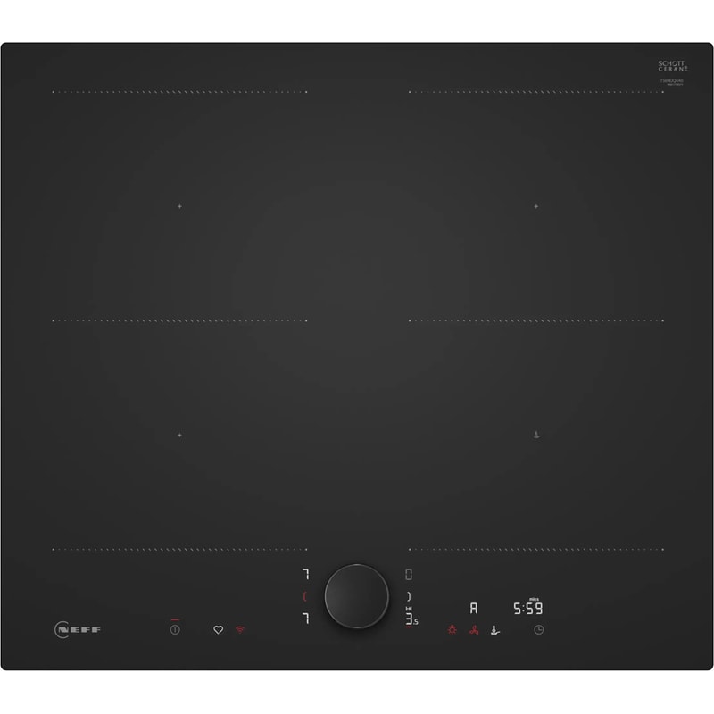 NEFF T56NUQ4A0 60 cm Μαύρο Εστία Επαγωγική Αυτόνομη NEFF