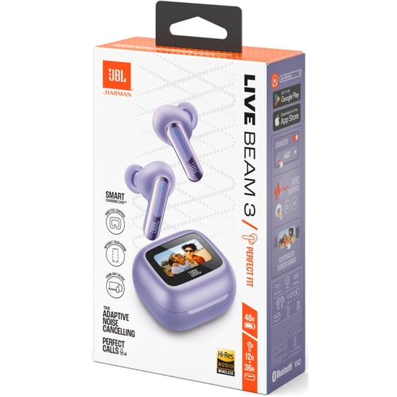 Ακουστικά Bluetooth JBL Live Beam 3 ANC - Μωβ image 12