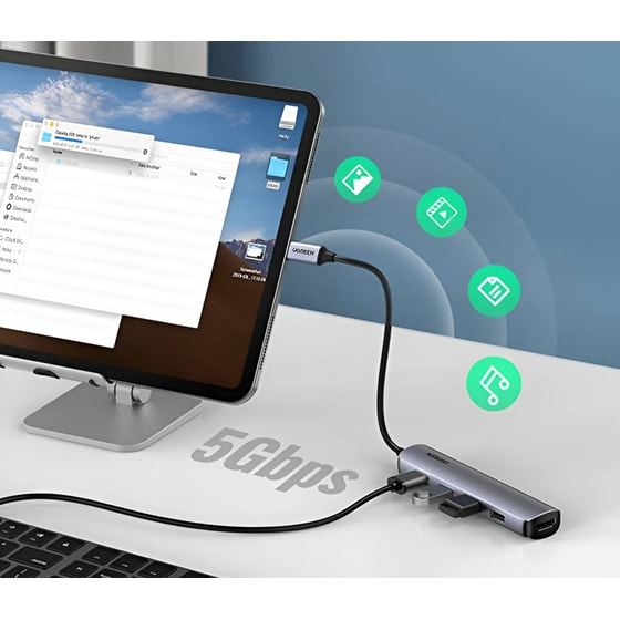 Docking Station Ugreen 5-Port USB 3.0 συμβατό με USB-C image 6