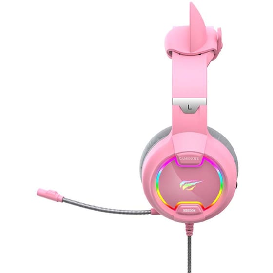 Havit H2233D  Gaming Ενσύρματα Ακουστικά 3.5mm - Ροζ image 4