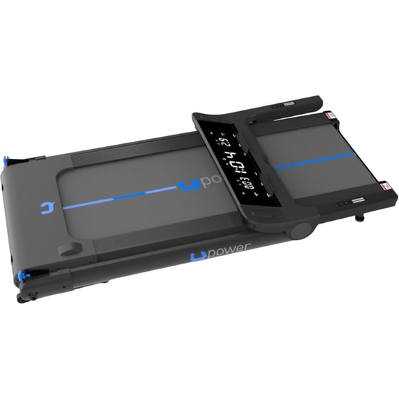 Ηλεκτρικός Διάδρομος Γυμναστικής Upower Marathon 200 Slim 2.0 HP - Μαύρο/ Μπλε image 7