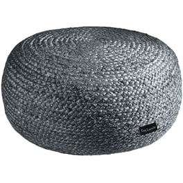 Πουφ Guy Laroche Ottoman Ψάθινο 50x25 cm - Ανθρακί