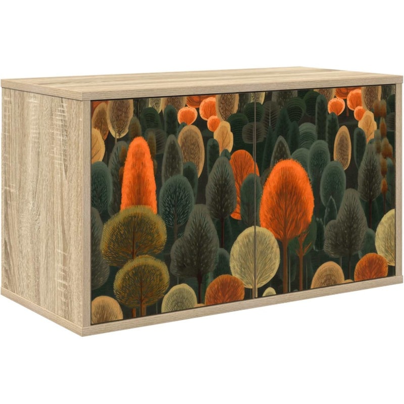 Έπιπλο Τηλεόρασης VidaXL ZAANDAM Επιτοίχιο 69 x 33 x 40 cm - Sonoma Δρυς