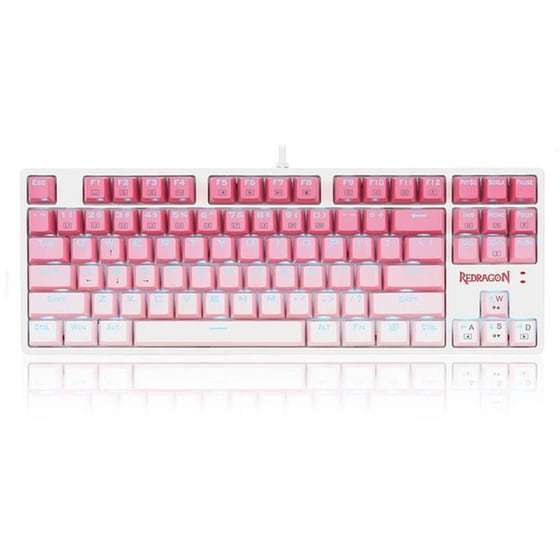 Redragon K645 Gaming Ενσύρματο Πληκτρολόγιο με RGB Φωτισμό Ροζ (US) image 0