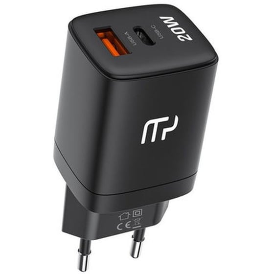 Φορτιστής Πρίζας MyPhone USB-C/USB-A 20W  - Μαύρο image 0