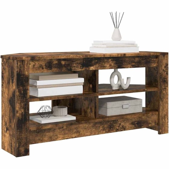 Έπιπλο Τηλεόρασης VidaXL Γωνιακό 102 x 40,5 x 45 cm - Καπνιστή Δρυς image 2