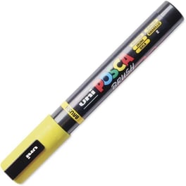 Μαρκαδόρος Brush Uni Posca Μεσαίο Πινέλο Κίτρινο