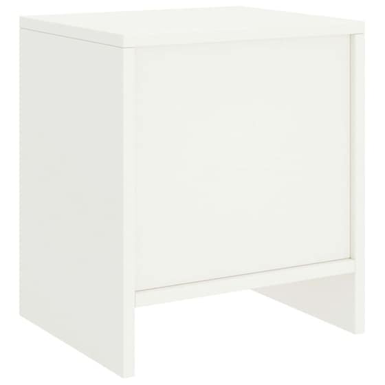 Κομοδίνο Vidaxl Από Μασίφ Ξύλο Πεύκου 2τμχ 35x30x40 cm - Λευκό image 3