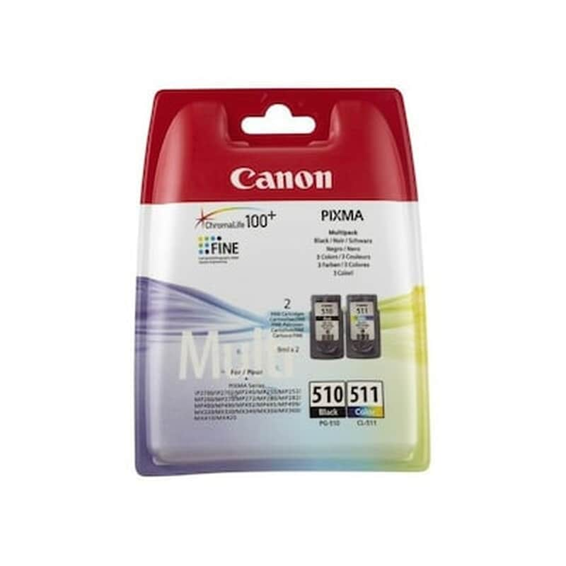 CANON Canon Pg-510/cl511 Πολλαπλό / Μαύρο Πακέτο 2 Μελανιών Εκτυπωτή