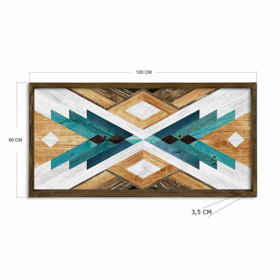 Έθνικ Κάδρο 24Mall Γεωμετρικό Σχέδιο 60x120 cm image 1