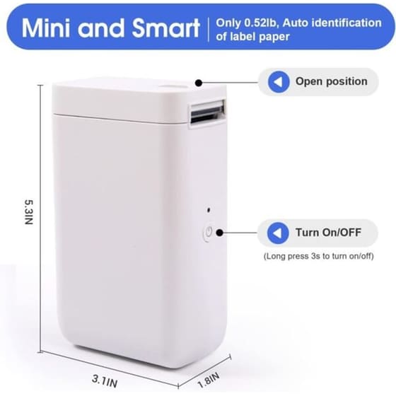 NIIMBOT Thermal D101-W White Θερμικός Εκτυπωτής image 10