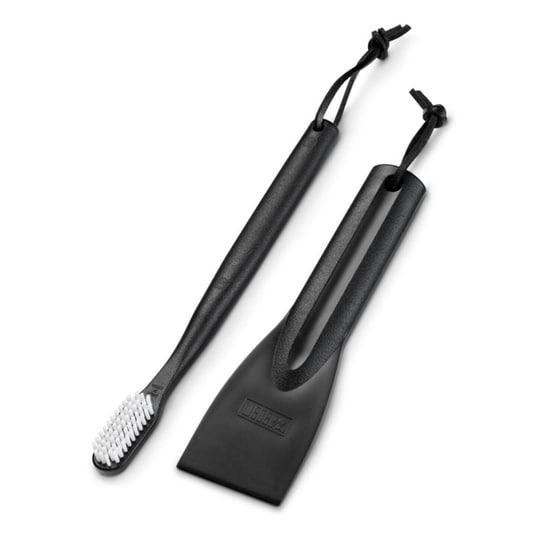 Σετ Καθαρισμού BBQ Βούρτσα και Σπάτουλα WEBER 6202 21.6 cm Μαύρο image 0