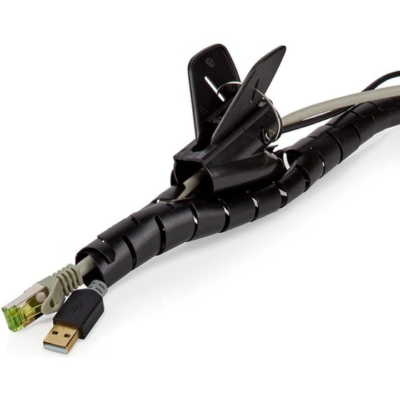 Διαχειριστής Καλωδίων Nedis Spiral Sleeve CMSW2832BK200 - Μαύρο image 4
