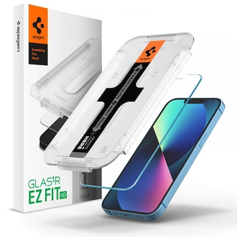 Προστατευτικό οθόνης Apple iPhone 13 Pro Max - Spigen Tempered Glass Glas.tr Ez Fit SPIGEN
