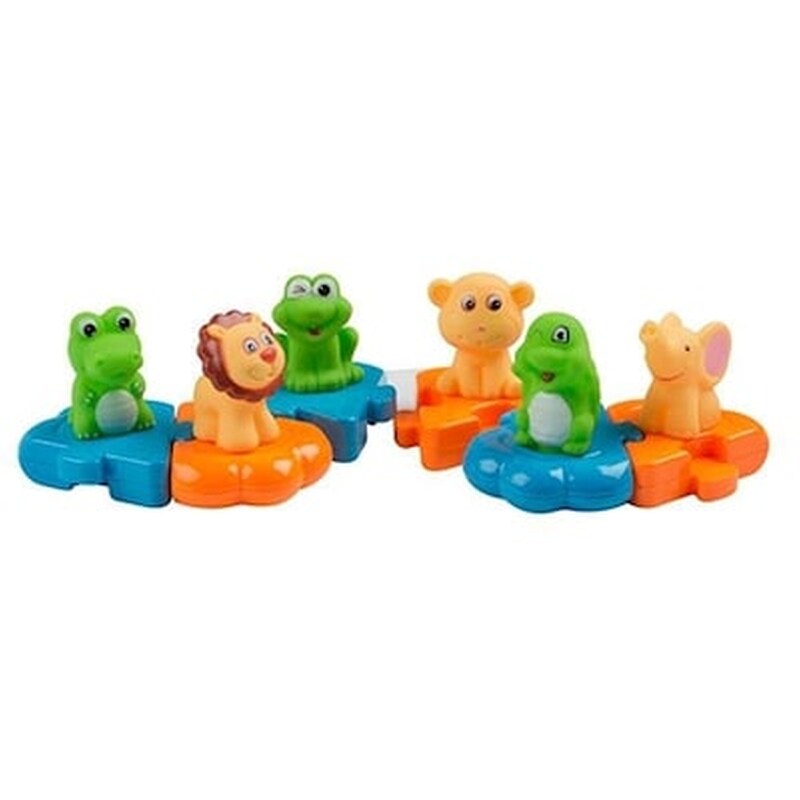 Μπανιου Παζλ Σετ6 9,5×8,5×2,5cm Ζωακι Σχεδια Eddy Toys