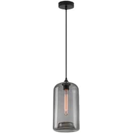 Φωτιστικό Οροφής Μονόφωτο Homelighting Feint από Γυαλί Φ18x30-300 cm - Γκρι