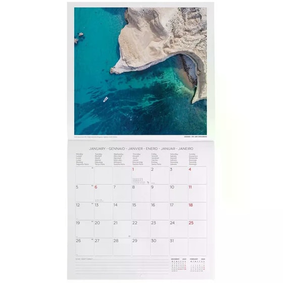 Ημερολόγιο Τοίχου Legami 2026 Vitamin Sea 30x29cm image 2