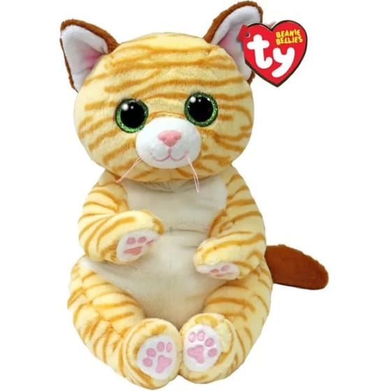 Λούτρινο TY Beannie Bellies Mango Γατούλα Κίτρινη (23cm) image 0